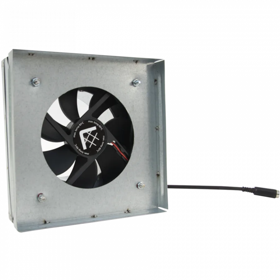 Spojka na mriežku s ventilátorom 17x17/125 bez čidla